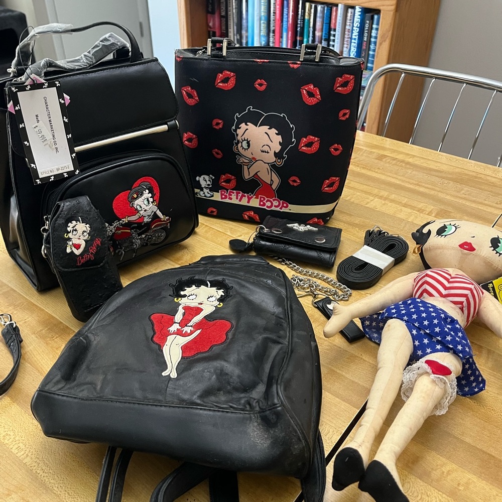 Betty Boop merchandise. All brand new, except for doll..
